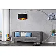 Stojaca lampa 5758 Polkruh Čierna