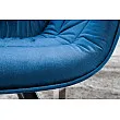 Stolička 38597 Zamat - Modrá - PRODUKT JE SKLADOM U NÁS - 4Ks