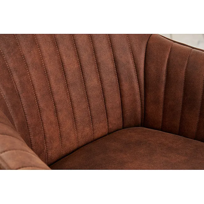 Stolička 41313 Livorno Mikrofaser Vintage Hnedá