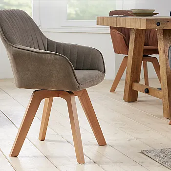 Stolička 41314 Livorno Mikrofaser Vintage Taupe
