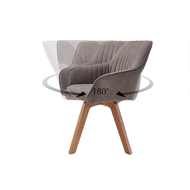 Stolička 41314 Livorno Mikrofaser Vintage Taupe