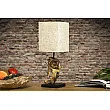 Stolová lampa 19478 Masív drevo/Bežová