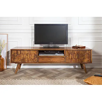 TV-skrinka 39744 140cm Masív drevo Palisander Retro