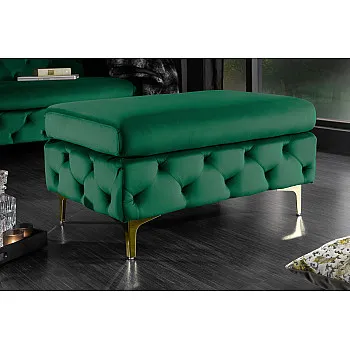 Taburetka 39611 Modern Barock Zamat Smaragdovozelená