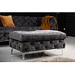 Taburetka 41135 Modern Barock Zamat Šedá