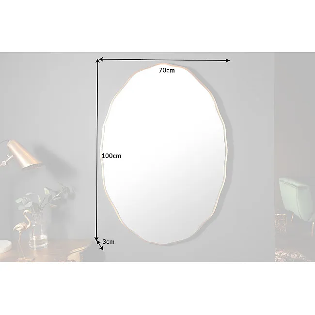 Zrkadlo 40696 100x70cm Elegancia gold
