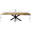 Rozkladací jedálenský stôl 29-69 175/275x90cm Masív Drevo Acacia