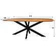 Jedálenský stôl 29-77 Arhus 215x105cm Masív Drevo Acacia