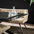 Rozkladací jedálenský stôl 45-31 180/260x90cm Ceramic Natural Black