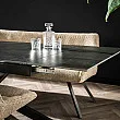 Rozkladací jedálenský stôl 45-31 180/260x90cm Ceramic Natural Black