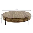 Konferenčný stôl 20-08 Ø120cm Daytona Drevo Orech-Saja