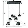 Luster 78-28 4+3L Ø20-25cm Mirror