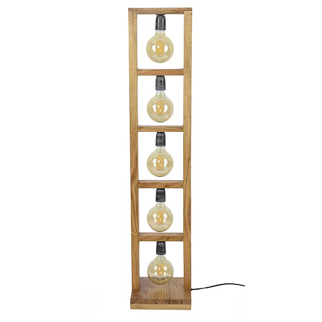 Stojaca lampa 82-55 Wooden Acacia frame