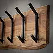 Vešiak 24-82 Edge 2x6 Hooks Drevo Acacia