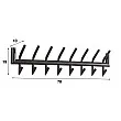 Vešiak 40-36 2x8 Hooks
