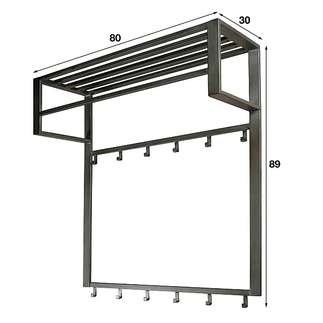 Vešiak 55-73 Industrial 6 Hooks